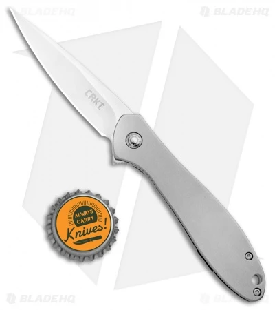 CRKT Ken Onion Large Eros Stainless Steel Frame Lock Knife (2.84" Satin) K456XXP 6 CRKT Ken Onion Large Eros Stainless Steel Frame Lock Knife (2.84" Satin) K456XXP - Image 4