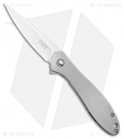 CRKT Ken Onion Large Eros Stainless Steel Frame Lock Knife (2.84" Satin) K456XXP 3 CRKT Ken Onion Large Eros Stainless Steel Frame Lock Knife (2.84" Satin) K456XXP