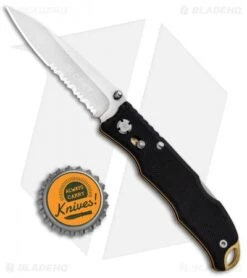 CRKT Lake Laredo 2 Lockback Knife Black G-10 (2.75" Satin Serr) 7264 -Crkt Shop CRKT Lake Laredo 2 LB Black G 10 Satin Serr 7264 BHQ 92514 jr bottlecap