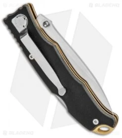 CRKT Lake Laredo Lockback Knife Black G-10 (3.25" Satin Serr) 7266 -Crkt Shop CRKT Lake Laredo LB Black G 10 Satin Serr 7266 BHQ 85978 jr side
