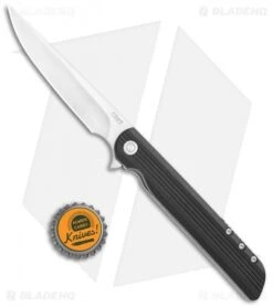 CRKT Large LCK + Spring Assisted Liner Lock Knife Black G-10 (3.6" Satin) 3810 -Crkt Shop CRKT Large LCK SA LL Black G 10 Satin 3810 BHQ 119337 jr bottlecap