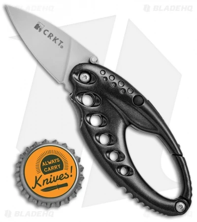 CRKT Lumabiner Liner Lock Knife W/ L.E.D Light (1.6" Bead Blast) 6 CRKT Lumabiner Liner Lock Knife W/ L.E.D Light (1.6" Bead Blast) - Image 4
