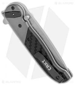 CRKT M40-02 Deadbolt Lock Knife Aluminum/GRN (3" Bead Blast) -Crkt Shop CRKT M40 02 Deadbolt Lock Aluminum GRN BB BHQ 103617 jr side