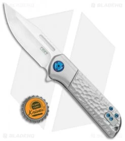 CRKT Mah Lanny Spring Assisted Liner Lock Knife Aluminum (3.2" Satin) 6525 -Crkt Shop CRKT Mah Lanny SA LL Aluminum Satin 6525 BHQ 119355 jr bottlecap