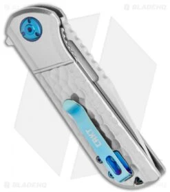 CRKT Mah Lanny Spring Assisted Liner Lock Knife Aluminum (3.2" Satin) 6525 -Crkt Shop CRKT Mah Lanny SA LL Aluminum Satin 6525 BHQ 119355 jr side