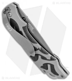 CRKT Lerch Moxie Knife Gray/Black Spring Assisted (3.29" Grey Plain) 1102 -Crkt Shop CRKT Merch Moxie Gray Black SA Grey Plain 1102 BHQ 18527 jr side