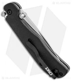 CRKT Offbeat II Lockback Knife Black GRN (3.2" Satin) 7760 -Crkt Shop CRKT Offbeat II LB Black GRN Satin 7760 BHQ 92295 jr side