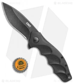 CRKT Onion Foresight Spring Assisted Knife GRN (3.5" Black) K221KKP -Crkt Shop CRKT Onion Foresight SA GRN Black K221KKP BHQ 119383 jr bottlecap