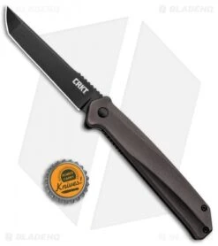 CRKT Onion Helical Liner Lock Knife Black Aluminum (3.52" Black D2) K500GKP 9 CRKT Onion Helical Liner Lock Knife Black Aluminum (3.52" Black D2) K500GKP -Crkt Shop CRKT Onion Helical LL Tanto Aluminum Black K500GKP BHQ 92301 jr bottlecap
