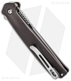 CRKT Onion Helical Liner Lock Tanto Knife Aluminum (3.52" Satin) K500GXP -Crkt Shop CRKT Onion Helical LL Tanto Aluminum Satin K500GXP BHQ 92300 jr side