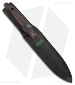CRKT Onion Throwing Knives 3-Piece Set Black (6.25" Black/Red) -Crkt Shop CRKT Onion Throwing Knives 3 Piece Set Black BHQ 178672 jr sheath
