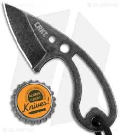 CRKT Owlet Fixed Blade Neck Knife Skeletonized (2.125" Black Stonewash) 2716 -Crkt Shop CRKT Owlet Neck Skeletonized Black SW 2716 BHQ 103912 jr bottlecap
