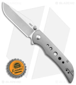 CRKT Oxcart Frame Lock Assisted Knife Stainless Steel (3.05" Satin) 6135 -Crkt Shop CRKT Oxcart FL Assisted Knife Stainless Steel 3in Satin BHQ 145865 td size jr