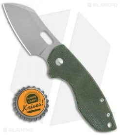 CRKT Pilar Exclusive Frame Lock Knife Green Micarta (2.4" Stonewash D2) -Crkt Shop CRKT Pilar FL Green Micarta SW D2 BHQ 113628 jr bottlecap