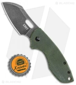CRKT Pilar Exclusive Frame Lock Knife Green Micarta (2.4" Smokewash D2) -Crkt Shop CRKT Pilar FL Green Micarta Smokewash D2 BHQ 113627 jr bottlecap