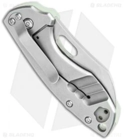 CRKT Pilar Frame Lock Knife Natural G-10 BHQ Exclusive (2.4" Stonewash D2) -Crkt Shop CRKT Pilar FL Natural G 10 SW BHQ 113632 jr side