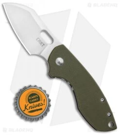 CRKT Pilar Frame Lock Knife OD Green G-10 (2.4" Satin D2) 5311D2D -Crkt Shop CRKT Pilar FL OD Green G 10 Satin 5311D2D BHQ 93244 jr bottlecap
