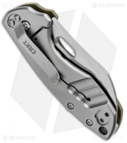 CRKT Pilar Frame Lock Knife OD Green G-10 (2.4" Satin D2) 5311D2D -Crkt Shop CRKT Pilar FL OD Green G 10 Satin 5311D2D BHQ 93244 jr side