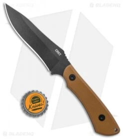 CRKT Ramadi Fixed Blade Knife Coyote G-10 (4.4" Black) -Crkt Shop CRKT Ramadi Fixed Blade Coyote G 10 Handle Black BHQ 138977 jr bottlecap