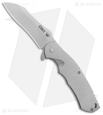 CRKT Rasp Frame Lock Flipper Knife Stainless Steel (3.67" Stonewash) 2081 3 CRKT Rasp Frame Lock Flipper Knife Stainless Steel (3.67" Stonewash) 2081