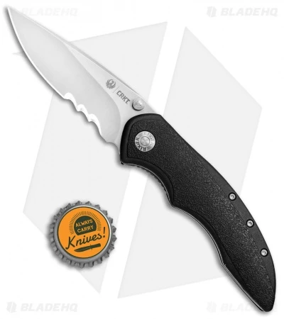 CRKT Ruger Knives High-Brass Spring Assisted Knife Black (3.2" Satin Serr) R2601 6 CRKT Ruger Knives High-Brass Spring Assisted Knife Black (3.2" Satin Serr) R2601 - Image 4