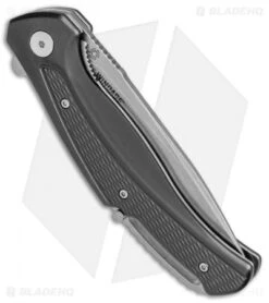 CRKT Ruger Knives Windage Liner Lock Knife Black Aluminum (3.78" SW Serr) R2402 -Crkt Shop CRKT Ruger Windage LL Black Alum SW Serr R2402 BHQ 76860 jr side