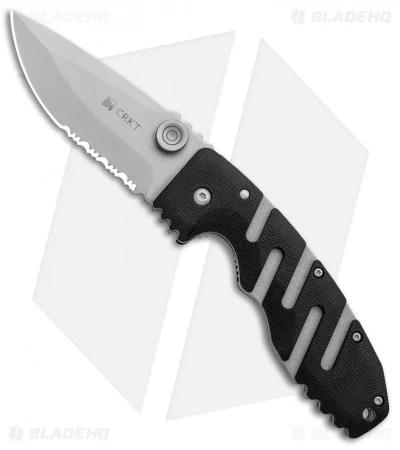 CRKT Ryan Seven Liner Lock Knife (3.375" Bead Blast Serr) 6813 3 CRKT Ryan Seven Liner Lock Knife (3.375" Bead Blast Serr) 6813