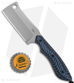 CRKT S.P.E.C Fixed Blade Knife Blue/Black G-10 (2.5" Bead Blast) -Crkt Shop CRKT S.P.E.C. Fixed Blade Cleaver Blue Black G 10 BB BHQ 138971 jr bottlecap