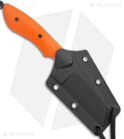 CRKT S.P.I.T. Knife Small Pocket Inverted Tanto Orange G-10 (2.15" Stonewash) -Crkt Shop CRKT S.P.I.T. Knife Small Pocket Inverted Tanto Orange G 10 SW BHQ 178656 jr sheath