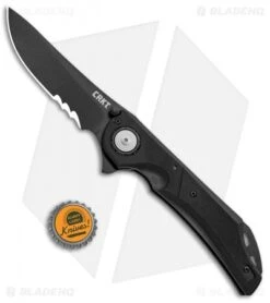 CRKT Seismic Deadbolt Lock Knife Black G-10 (4" Black Serr) 5401K -Crkt Shop CRKT Seismic Deadbolt Lock Black G 10 Black Serr 5401K BHQ 92336 jr bottlecap