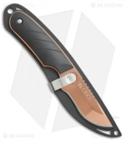 CRKT Side Hawg 2 Fixed Blade Neck Knife W/ Pivot Sheath (2.25" Bronze) 2404BR -Crkt Shop CRKT Side Hawg 2 neck knife pivot sheath bronze 2404BR BHQ 69071 er spine