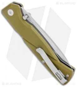 CRKT Steigerwalt Kova Front Lock Knife OD Green GFN (3.5" Satin) 6434 -Crkt Shop CRKT Steigerwalt Kova Front Lock OD Green GRN Satin 6434 BHQ 126215 jr side