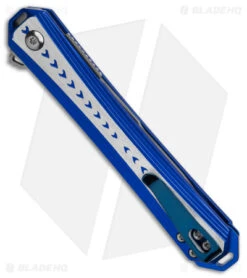 CRKT Stickler Liner Lock Assisted Flipper Knife Blue Aluminum (3.4" Satin) 8 CRKT Stickler Liner Lock Assisted Flipper Knife Blue Aluminum (3.4" Satin) -Crkt Shop CRKT Stickler LL Assisted Flipper Knife Blue Aluminum 2in Satin BHQ 145866 td side