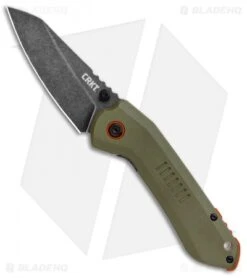 CRKT Schwarz Overland Frame Lock Knife OD Green G10 (2.99" Stonewash) 6280 -Crkt Shop CRKT Swarz Overland FL OD Green G 10 Black SW 6280 BHQ 103632 jr
