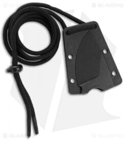 CRKT Schwarz Tailbone Fixed Blade Knife Orange Cord-Wrapped (2.4" SW) 2415 -Crkt Shop CRKT Tailbone Fixed Black Orange Cord BHQ 119326 jr sheath