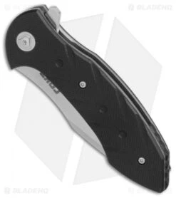 CRKT Ochs Terrestrial Liner Lock Knife Black G-10 (3.3" Satin) 5370 -Crkt Shop CRKT Terrestrial Black G10 satin BHQ 76680 er spine