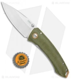CRKT Exclusive Burnley Tuna Frame Lock Knife Green Micarta (3.3" Satin S35VN) 9 CRKT Exclusive Burnley Tuna Frame Lock Knife Green Micarta (3.3" Satin S35VN) -Crkt Shop CRKT Tuna FL Green Micarta Satin BHQ 113868 jr bottlecap