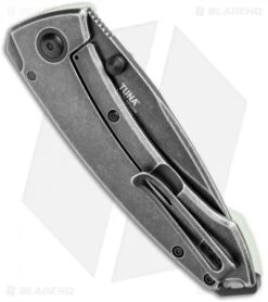 CRKT Tuna Frame Lock Blade HQ Exclusive Knife Natural G-10 (3.25" Smokewash D2) -Crkt Shop CRKT Tuna FL Natural G 10 Smokewash 2520JKD2 BHQ 114002 jr side