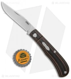 CRKT Rogers Venandi Slip Joint Knife Black/Brown G-10 (3.1" Bead Blast) -Crkt Shop CRKT Venandi Layered Black Brown G 10 SJ BB BHQ 138968 jr bottlecap