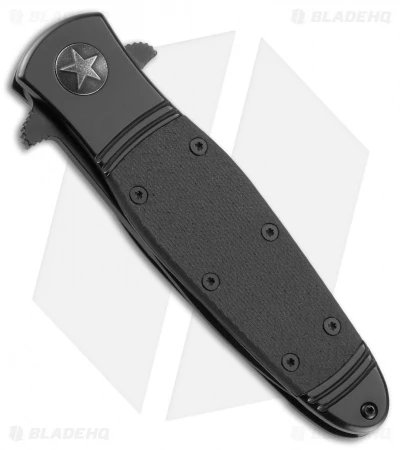 CRKT Bombastic Frame Lock Knife Black GFN (3.3" Black Serr) K345KKS 4 CRKT Bombastic Frame Lock Knife Black GFN (3.3" Black Serr) K345KKS - Image 2
