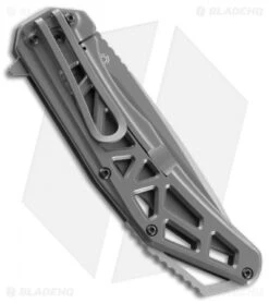 CRKT Gusset Frame Lock Knife Gray (3.5" Gray) K330GGP -Crkt Shop CRKT gusset K330GGP BHQ 51842 er side