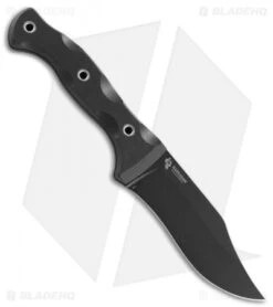CRKT Rakkasan "Forged By War" Fixed Blade Knife Black G-10 (4.8" Black) 1520 -Crkt Shop CRKT rakkasan forged by war black G10 black 1520 BHQ 51817 er side