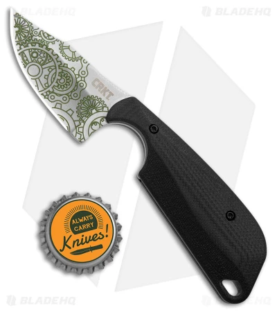 Flytanium Black G-10 + CRKT Folts Minimalist Gears Knife (2.25" Satin) 6 Flytanium Black G-10 + CRKT Folts Minimalist Gears Knife (2.25" Satin) - Image 4