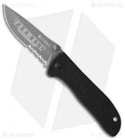 CRKT Drifter Farmall Liner Lock Knife Black G-10 (2.875" Gray Serr) 6460F