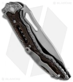 CRKT Ikoma Fossil Small Frame Lock Knife (3.41" Satin) 5460 -Crkt Shop crkt ikoma fossil small satin plain 5460 side