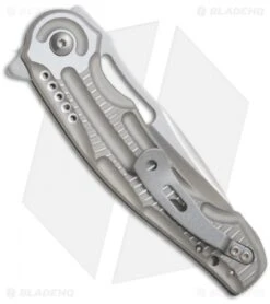 CRKT Ikoma Sampa Liner Lock Knife Aluminum (3.125" Satin) 5330 -Crkt Shop crkt ikoma sampa 5330 back