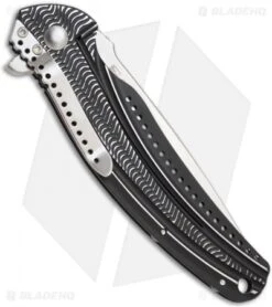 CRKT Ken Onion Ripple Frame Lock Knife Black (3.125" Satin Serr) K405KXS -Crkt Shop crkt k405kxp onion ripple back 1