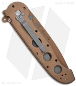 CRKT Carson M16-14D Desert Camo Tanto Flipper Knife Aluminum (3.875" Tan Serr) 5 CRKT Carson M16-14D Desert Camo Tanto Flipper Knife Aluminum (3.875" Tan Serr) -Crkt Shop crkt m16 14d desert big dog back