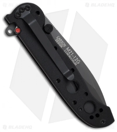 CRKT Carson M21-12G Liner Lock Knife Black G-10 (3" Gray Serr) 4 CRKT Carson M21-12G Liner Lock Knife Black G-10 (3" Gray Serr) - Image 2
