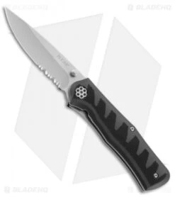 CRKT Ruger Knives Crack Shot: Compact A/O Knife (3.5" Stonewash Serr) R1206